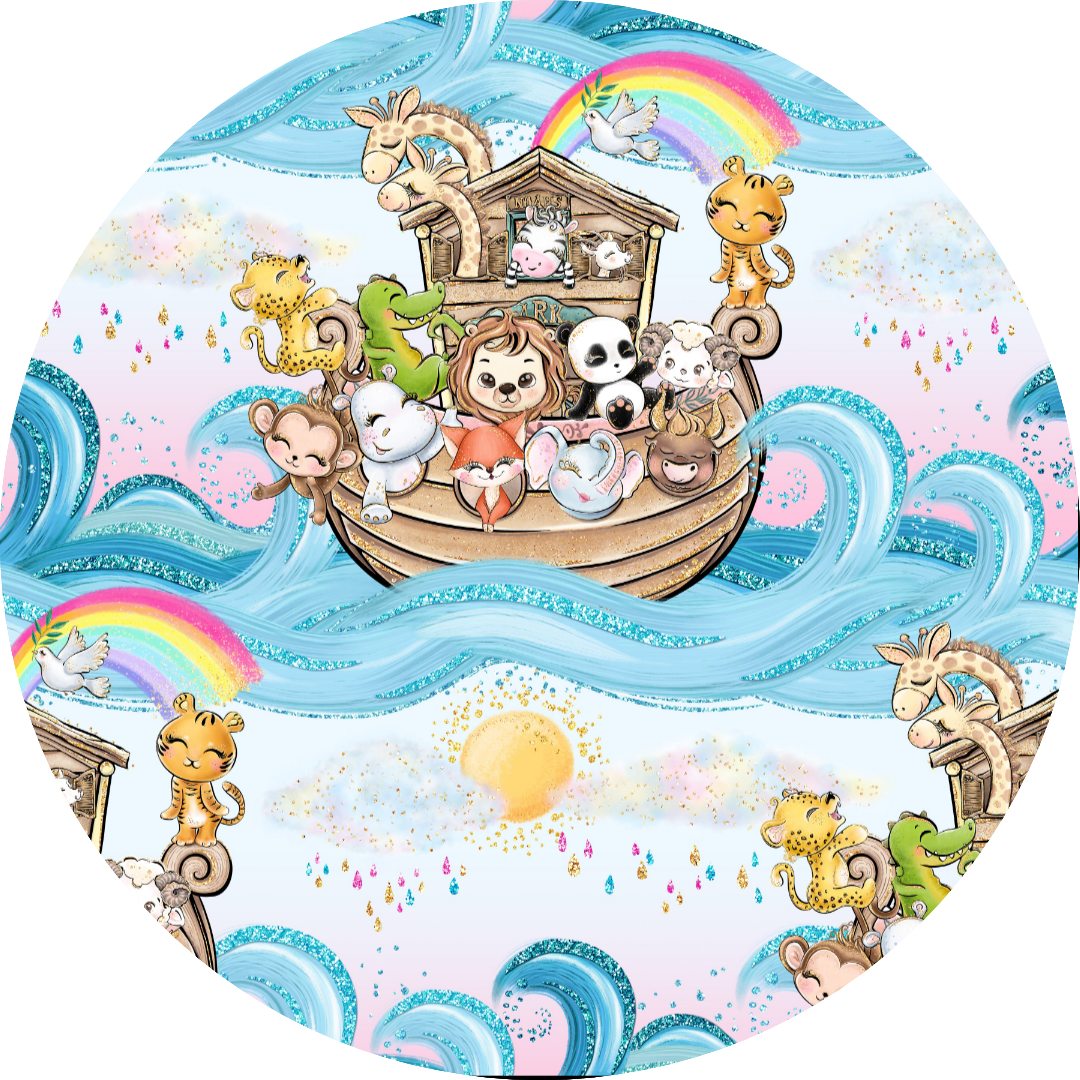 Noah's Ark Bamboo & Lace Long Sleeve Twirler Dress