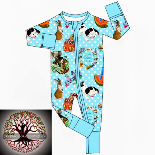 "Little Golden Books" gender neutral Bamboo convertible zippy
