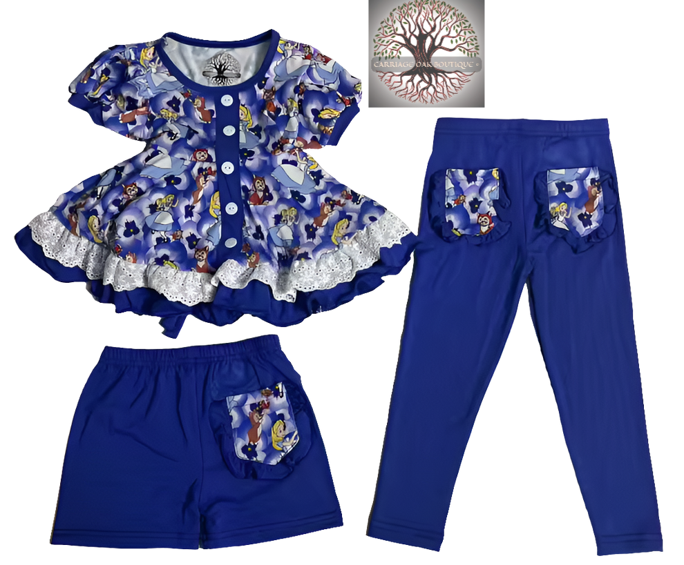 "Alice" Bamboo & Lace 3-Piece Playset (Ready to Ship)