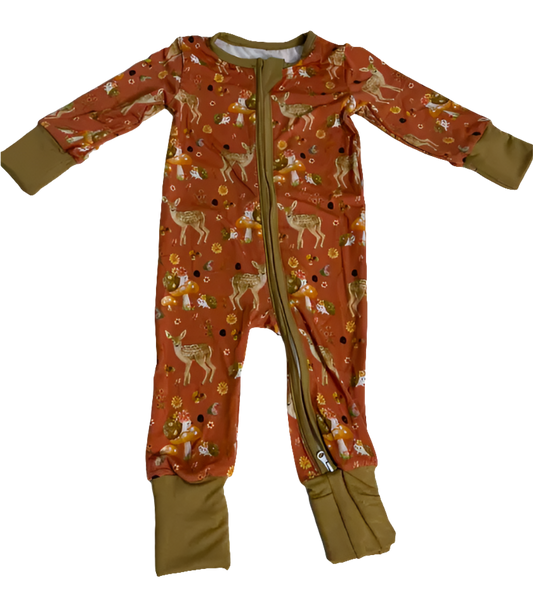 Mushroom 🍄 Meadow Bamboo Convertible Zippy