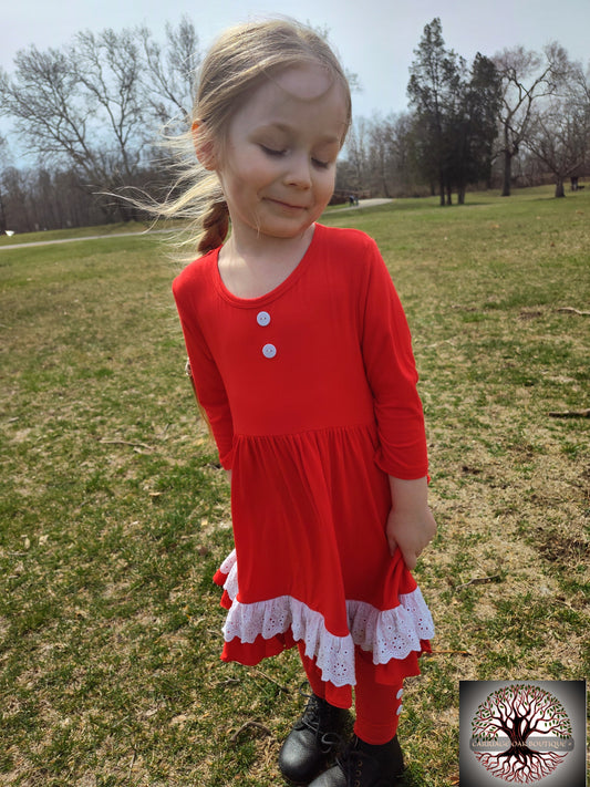 Crimson and Scarlett Two-Piece Bamboo and Lace Playset