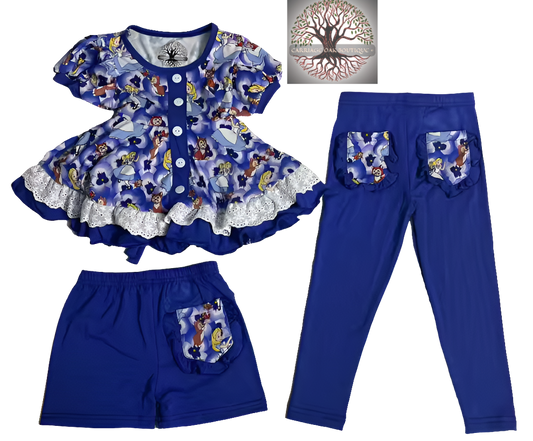 "Alice" Bamboo & Lace 3-Piece Playset (Ready to Ship)